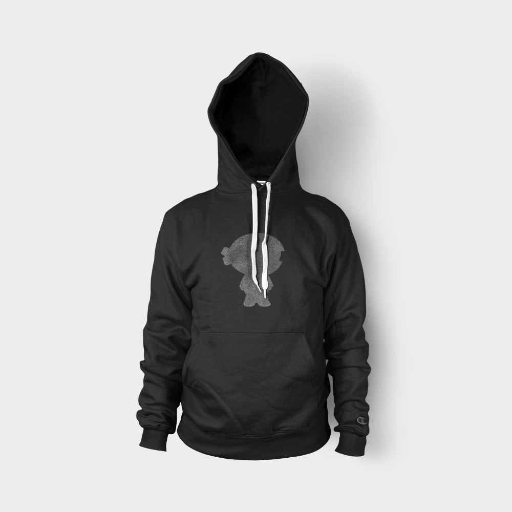 hoodie_5_front.jpg Ninja Silhouette - Image 1